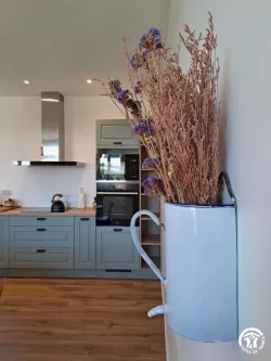Four et plan de travail de la cuisine au Domaine des Hirondelles