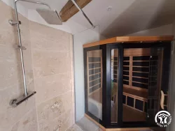 Cabine de sauna au Domaine des Hirondelles
